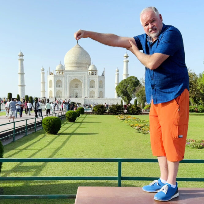 Me at the Taj Mahal, I went to India